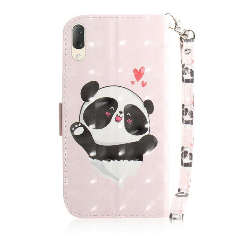 Flip Cover Sony Xperia L3 Med Snor Panda Love Med Rem