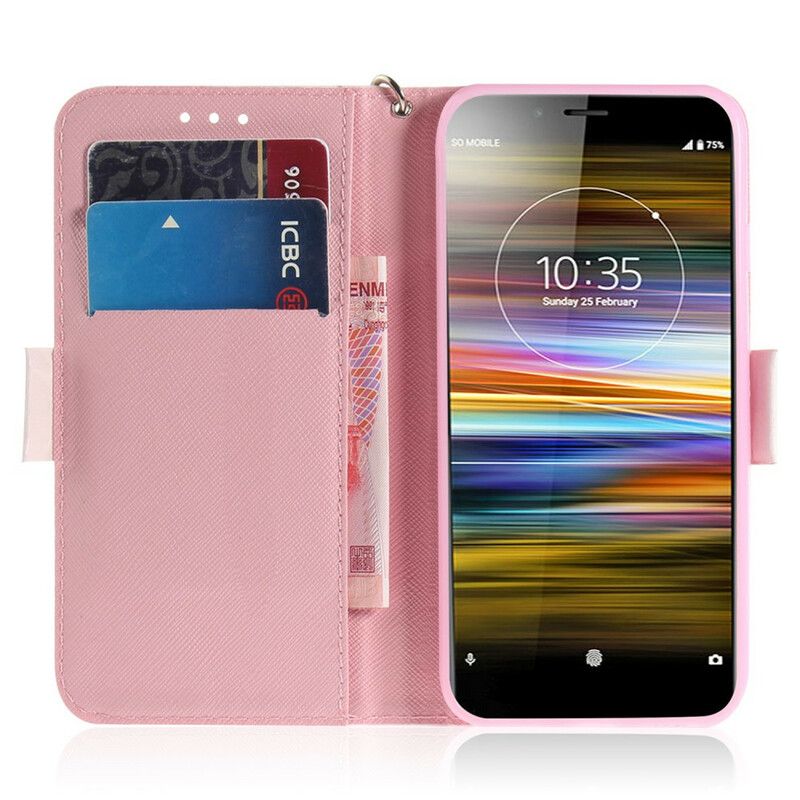 Flip Cover Sony Xperia L3 Med Snor Stroppumpe