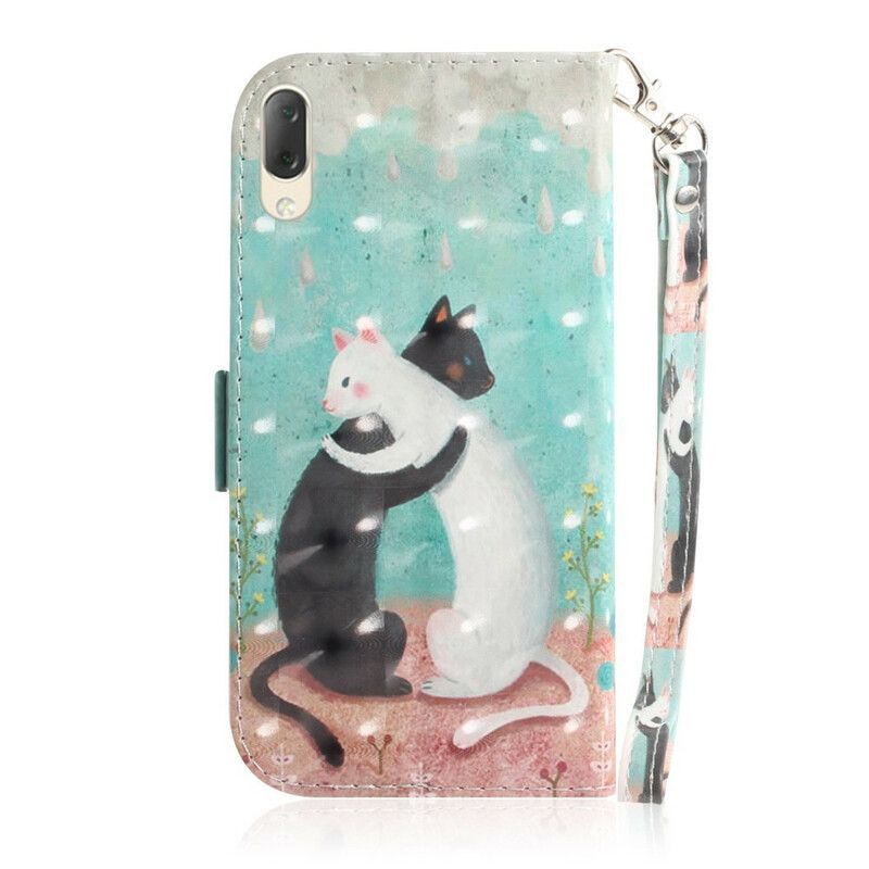 Flip Cover Sony Xperia L3 Med Snor Thong Cat Friends