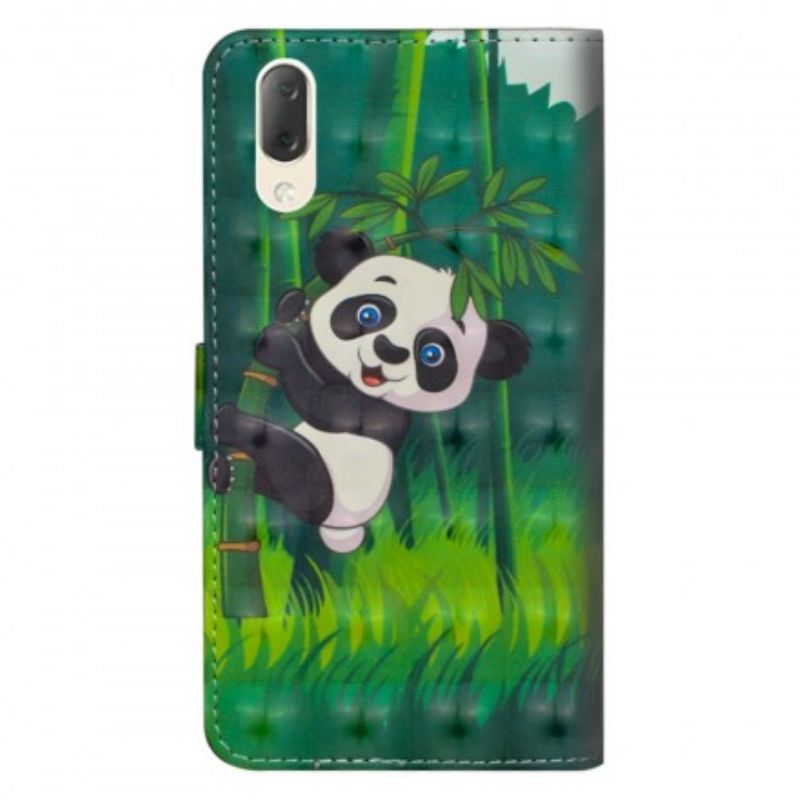 Flip Cover Sony Xperia L3 Panda Og Bambus