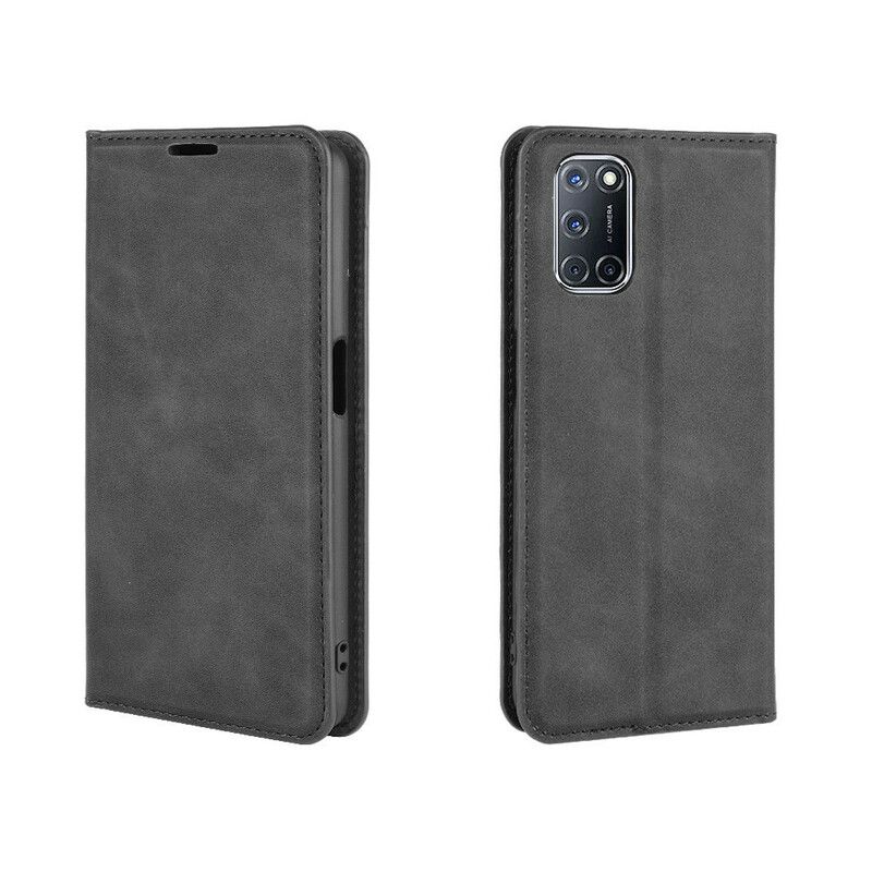 Cover Oppo A72 Flip Cover Blødt Lædereffekt