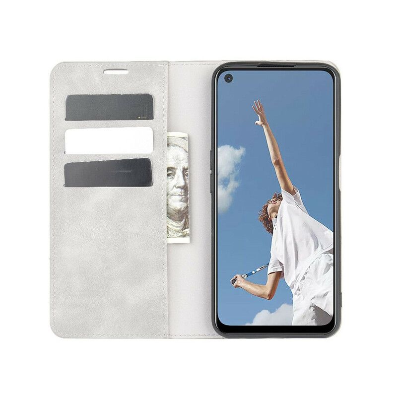 Cover Oppo A72 Flip Cover Blødt Lædereffekt