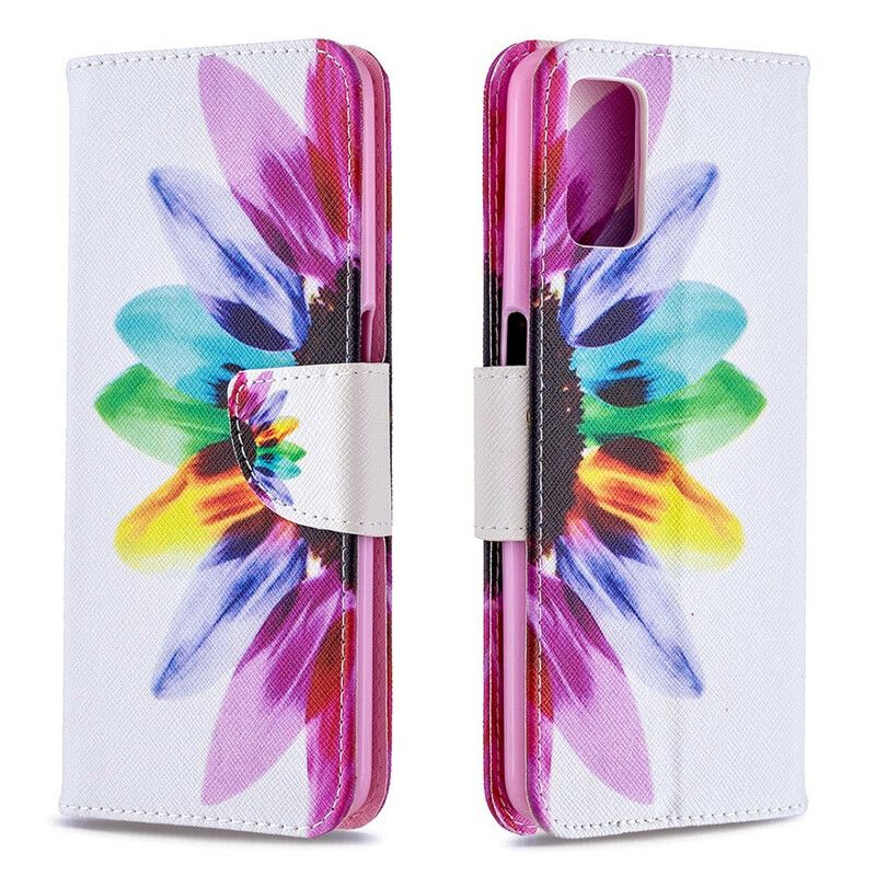 Flip Cover Oppo A72 Akvarelblomst