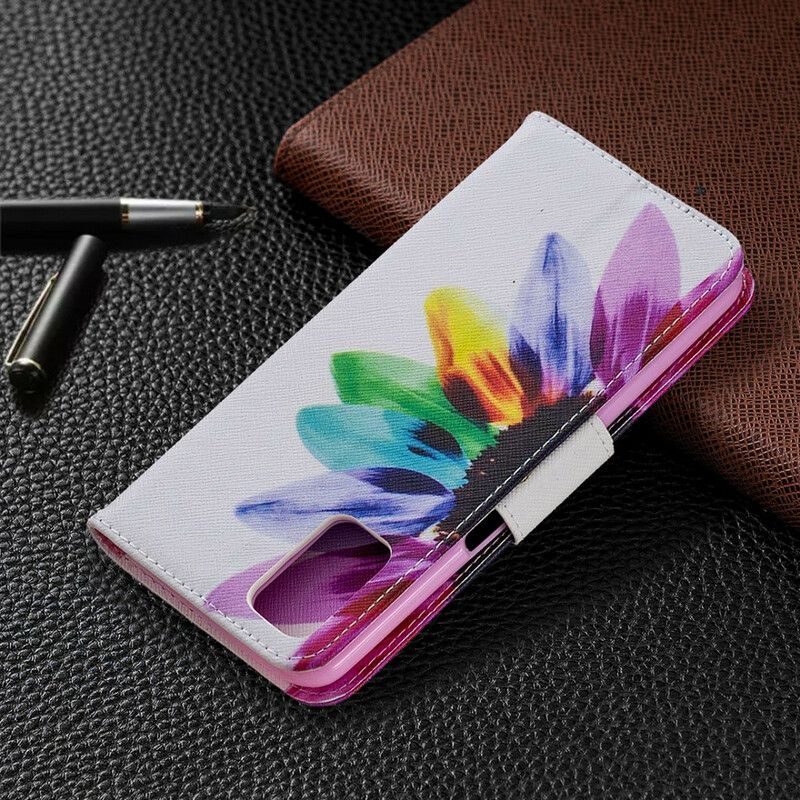 Flip Cover Oppo A72 Akvarelblomst