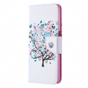 Flip Cover Oppo A72 Blomstret Træ