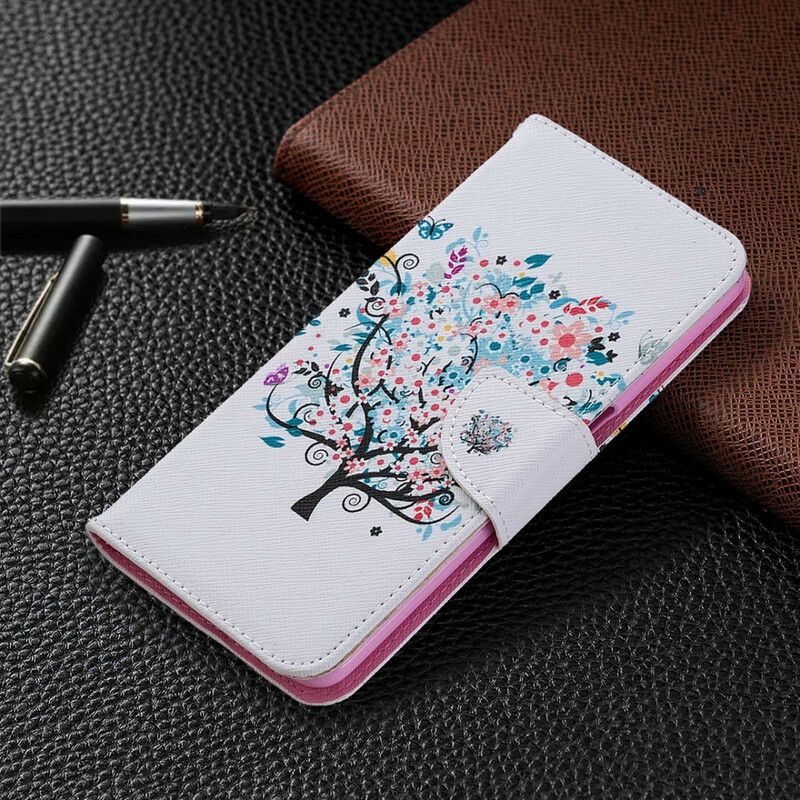 Flip Cover Oppo A72 Blomstret Træ