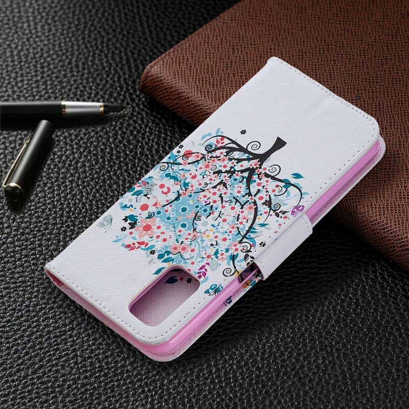 Flip Cover Oppo A72 Blomstret Træ