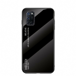 Mobilcover Oppo A72 Hej Hærdet Glas