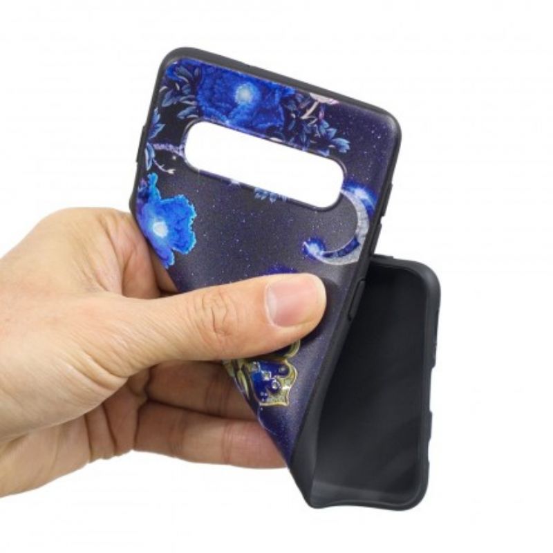 Cover Samsung Galaxy S10 Plus Gylden Sommerfugl