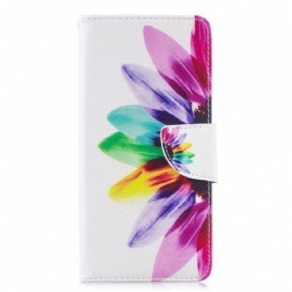 Flip Cover Samsung Galaxy S10 Plus Akvarelblomst