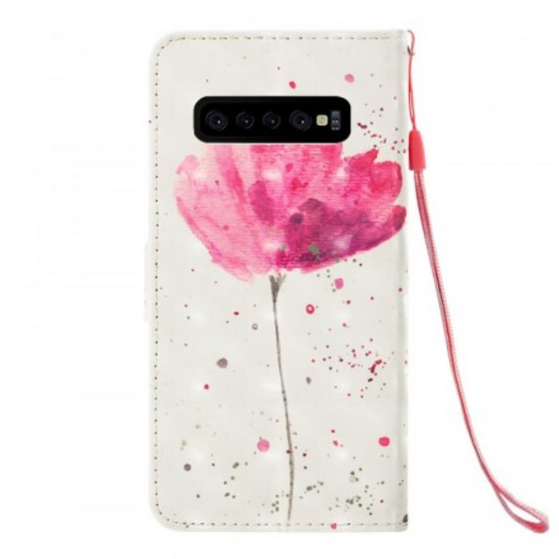 Flip Cover Samsung Galaxy S10 Plus Akvarelgrime