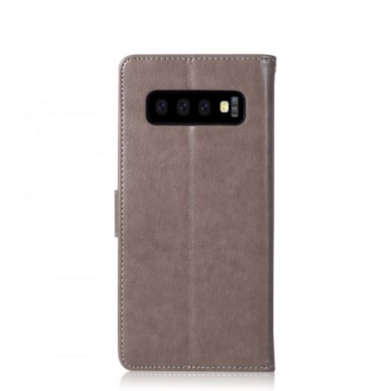 Flip Cover Samsung Galaxy S10 Plus Lædereffekt Catch Dreams Owl