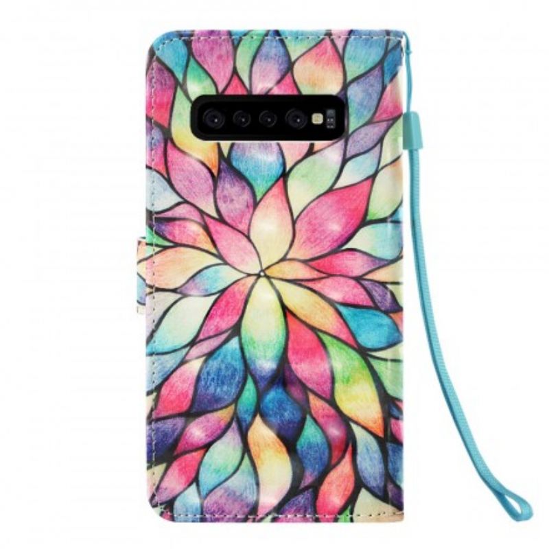 Læder Cover Samsung Galaxy S10 Plus Optisk Farve