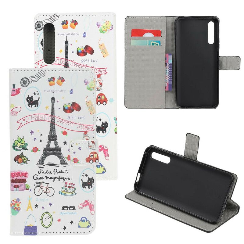 Flip Cover Huawei P Smart S Jeg Elsker Paris