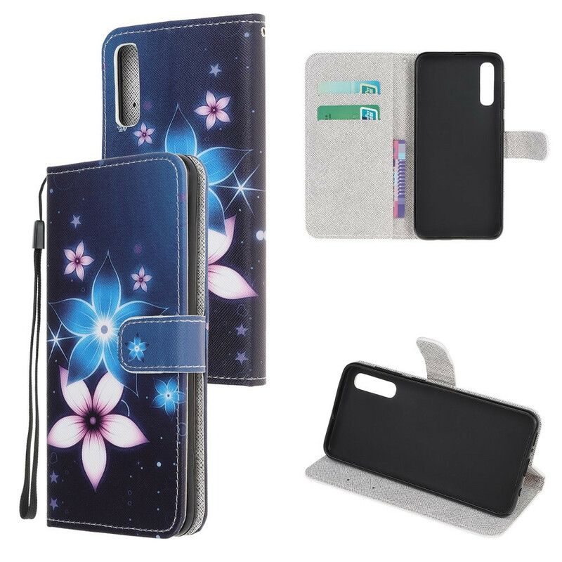 Flip Cover Huawei P Smart S Med Snor Lunar Strap Blomster