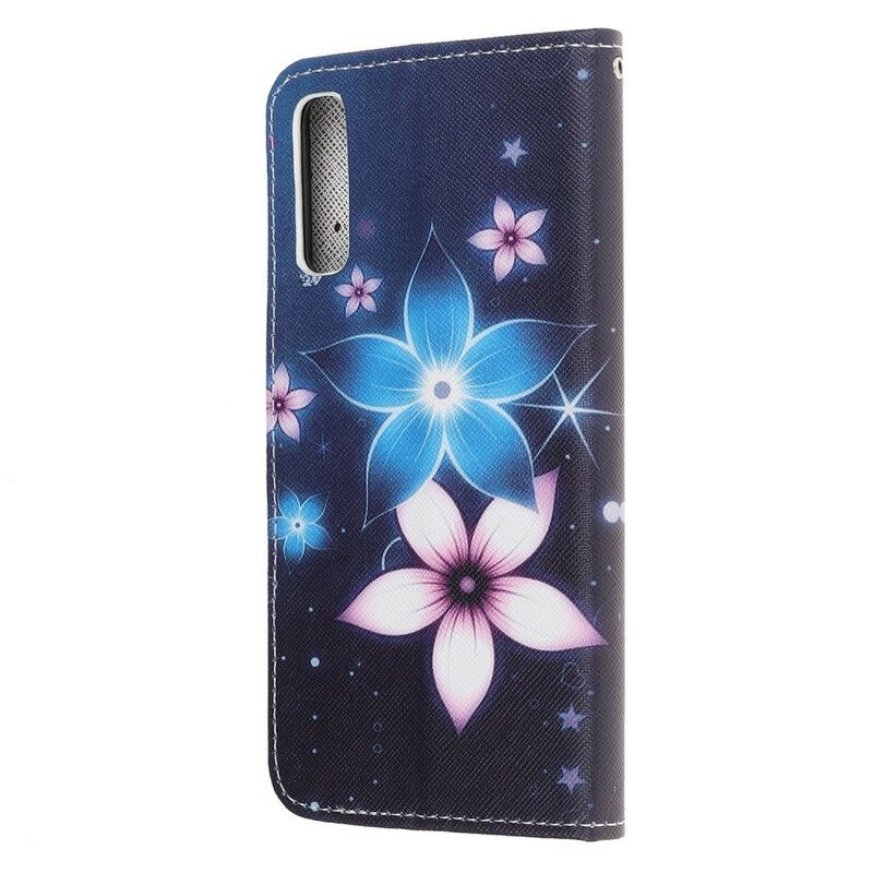 Flip Cover Huawei P Smart S Med Snor Lunar Strap Blomster