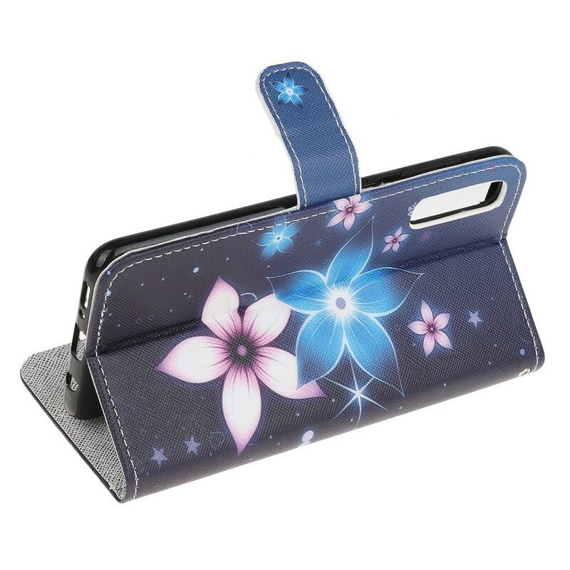 Flip Cover Huawei P Smart S Med Snor Lunar Strap Blomster