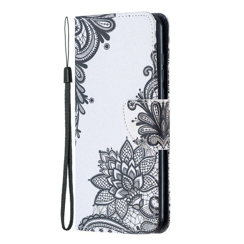 Flip Cover Huawei P Smart S Med Snor Sort Strappy Mandala