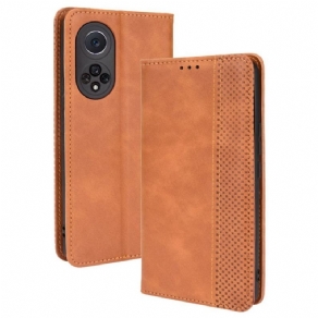 Cover Honor 50 Pro Flip Cover Pro Stiliseret Vintage Lædereffekt