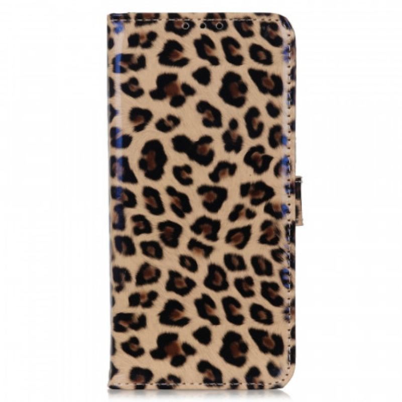 Flip Cover Honor 50 Pro Pro Simple Leopard