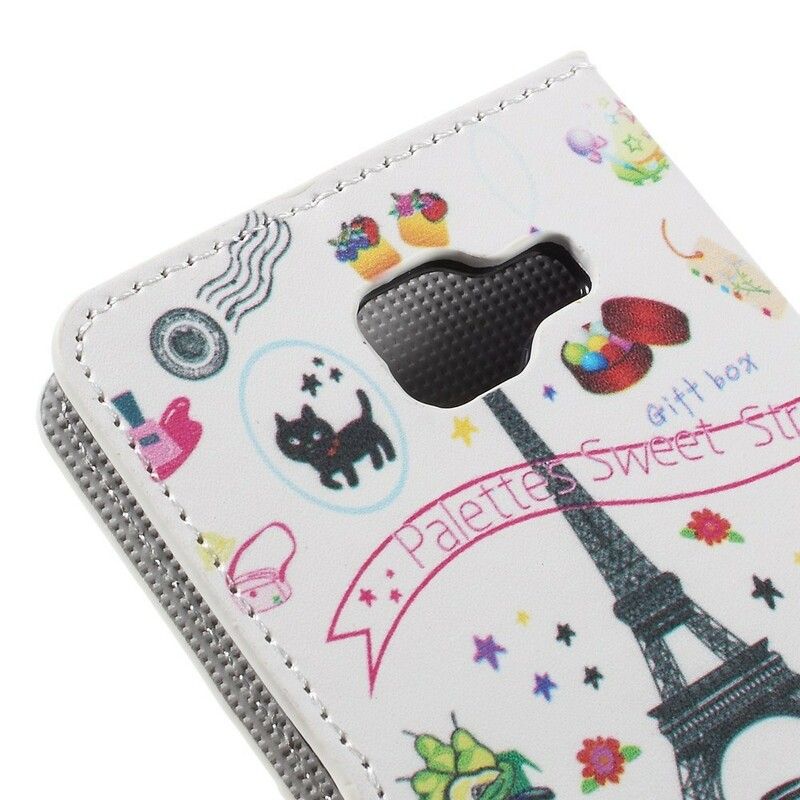 Læder Cover Samsung Galaxy A5 2016 Jeg Elsker Paris