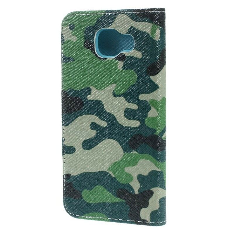 Læder Cover Samsung Galaxy A5 2016 Militær Camouflage