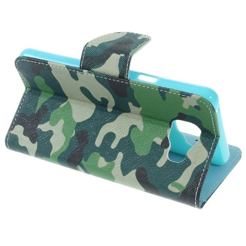 Læder Cover Samsung Galaxy A5 2016 Militær Camouflage