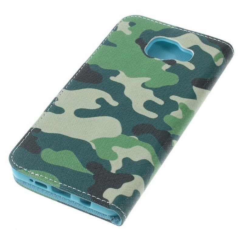 Læder Cover Samsung Galaxy A5 2016 Militær Camouflage