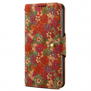 Flip Cover Huawei Nova 12s Blomstermønstre