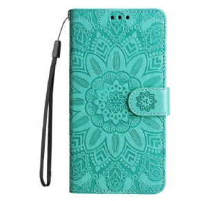 Læder Cover Huawei Nova 12s Mandala Med Rem