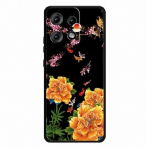 Cover Motorola Edge 50 Pro Blomster Og Fisk