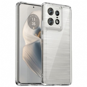 Cover Motorola Edge 50 Pro Transparente Galvaniserede Knapper