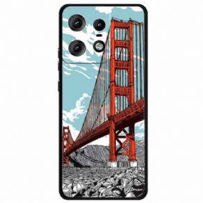 Cover Til Motorola Edge 50 Pro Golden Gate Bridge