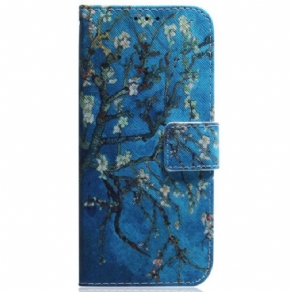 Flip Cover Motorola Edge 50 Pro Abrikosblomster