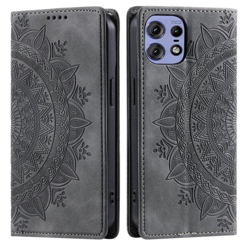 Flip Cover Motorola Edge 50 Pro Mandala Ruskindseffekt