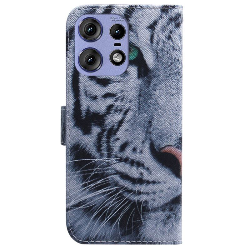 Flip Cover Motorola Edge 50 Pro Tiger