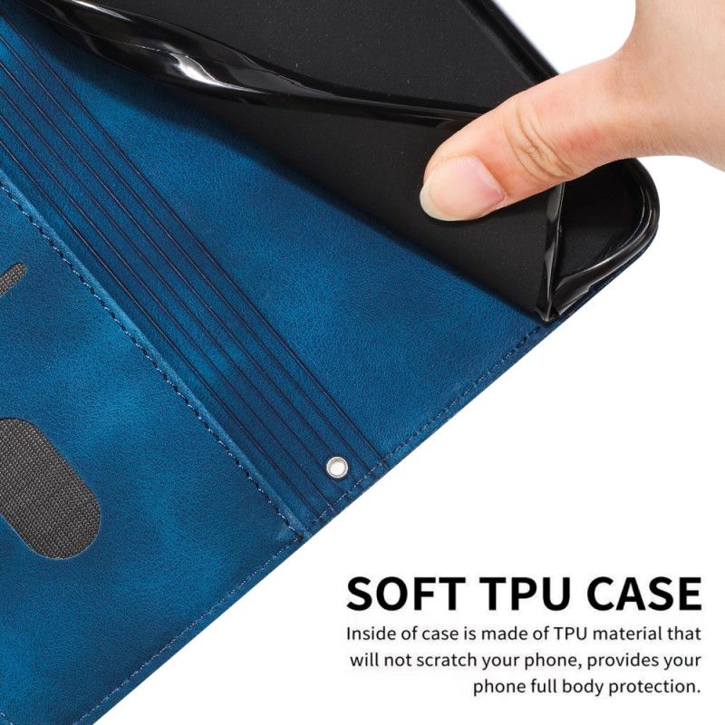 Flip Cover Til Motorola Edge 50 Pro Strappy Triangles Mønster