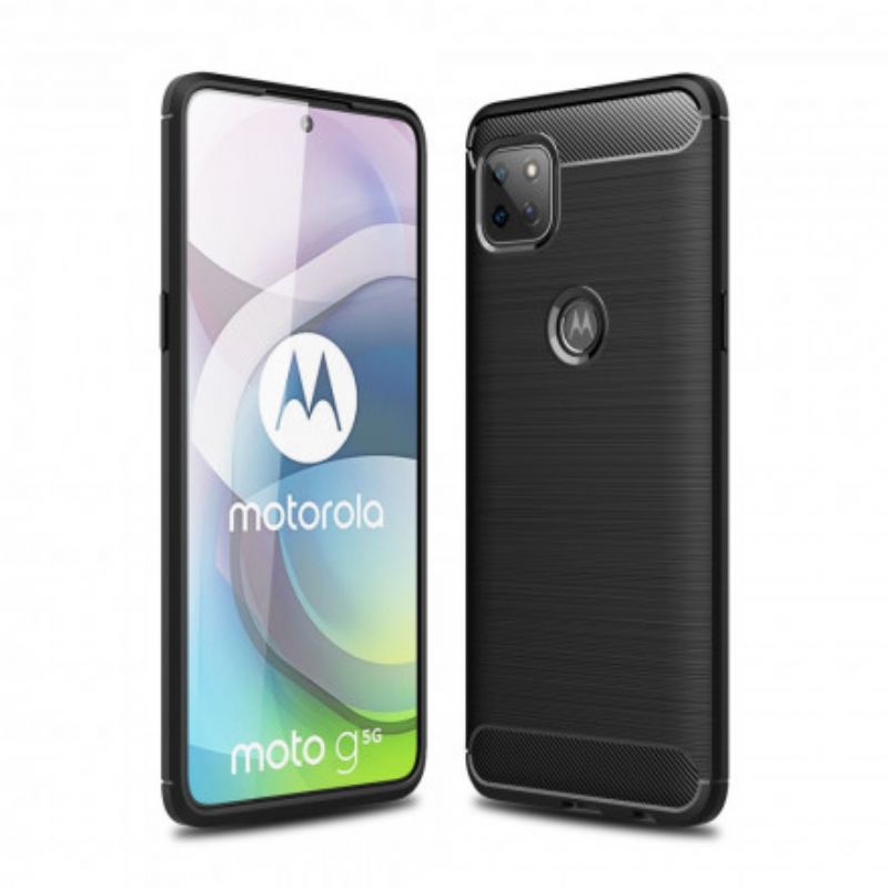 Cover Moto G 5G Børstet Kulfiber