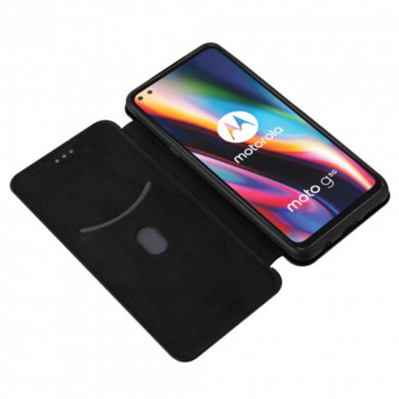 Cover Moto G 5G Flip Cover Silicone Carbon