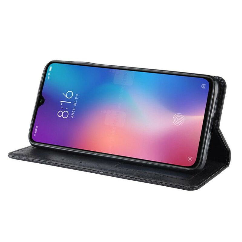 Cover Xiaomi Mi 9 Lite Flip Cover Stylet Vintage Lædereffekt