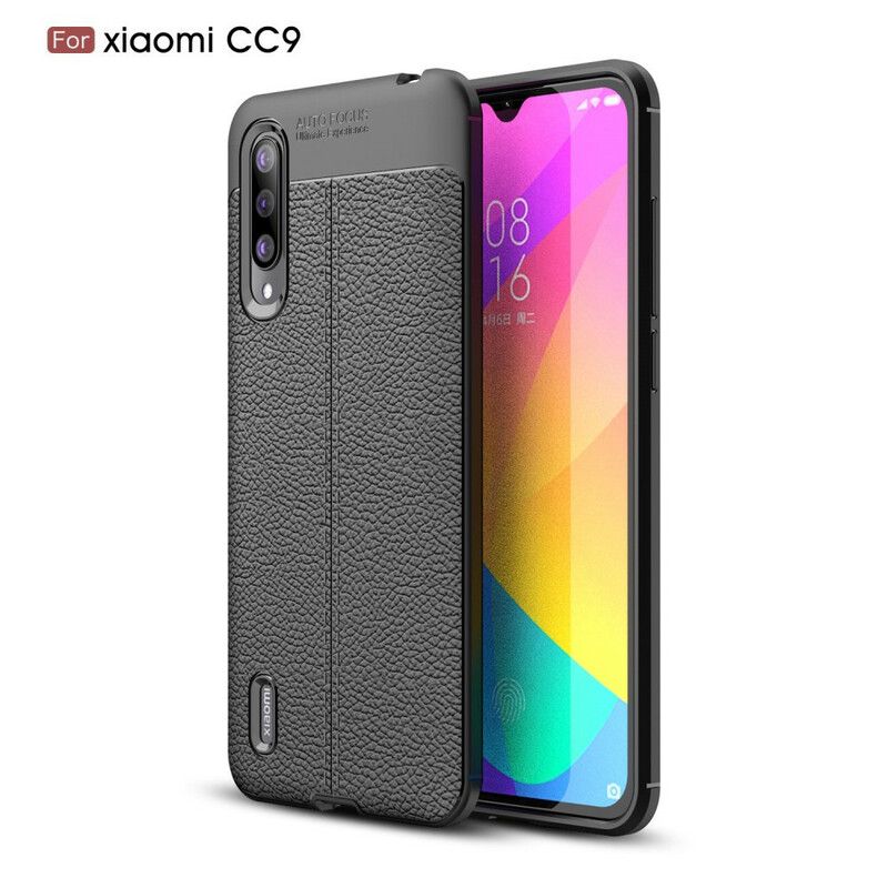 Cover Xiaomi Mi 9 Lite Lichi-lædereffekt