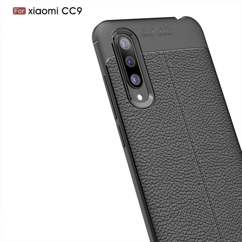 Cover Xiaomi Mi 9 Lite Lichi-lædereffekt