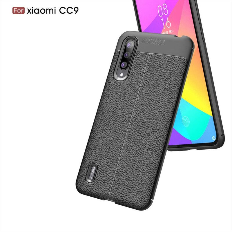 Cover Xiaomi Mi 9 Lite Lichi-lædereffekt