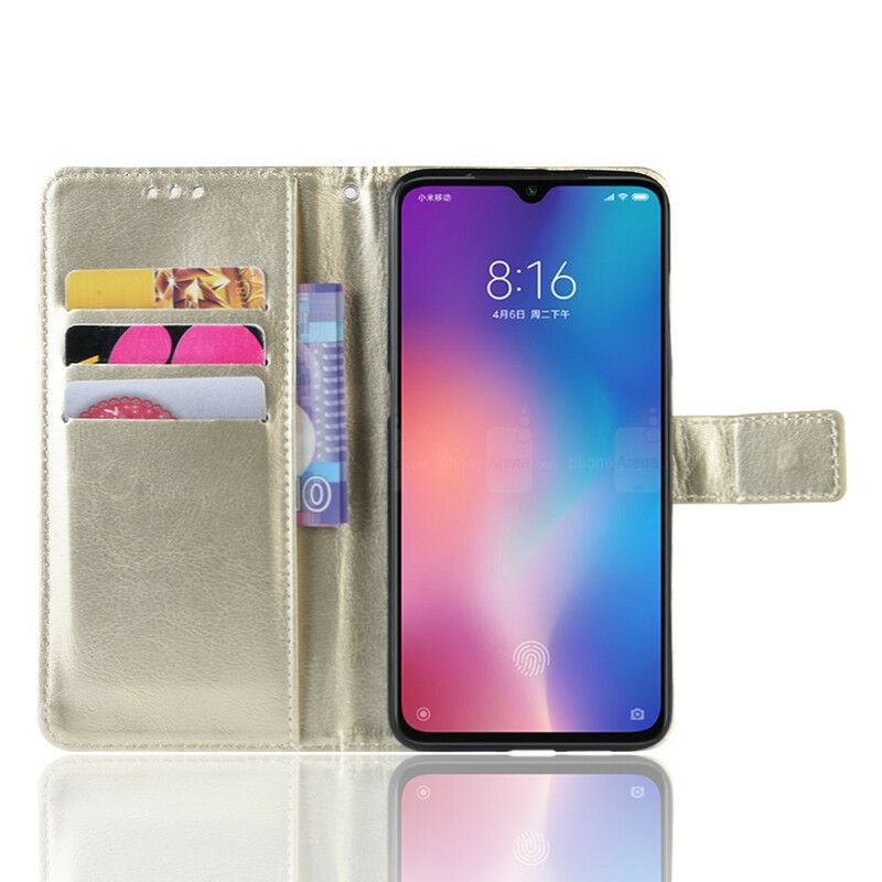 Flip Cover Xiaomi Mi 9 Lite Flashy Imiteret Læder