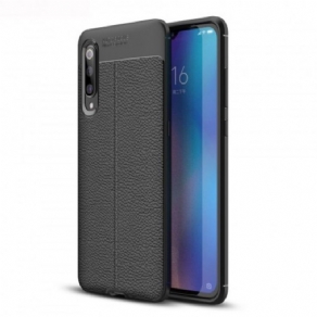 Cover Xiaomi Mi 9 Dobbelt Linje Litchi Lædereffekt