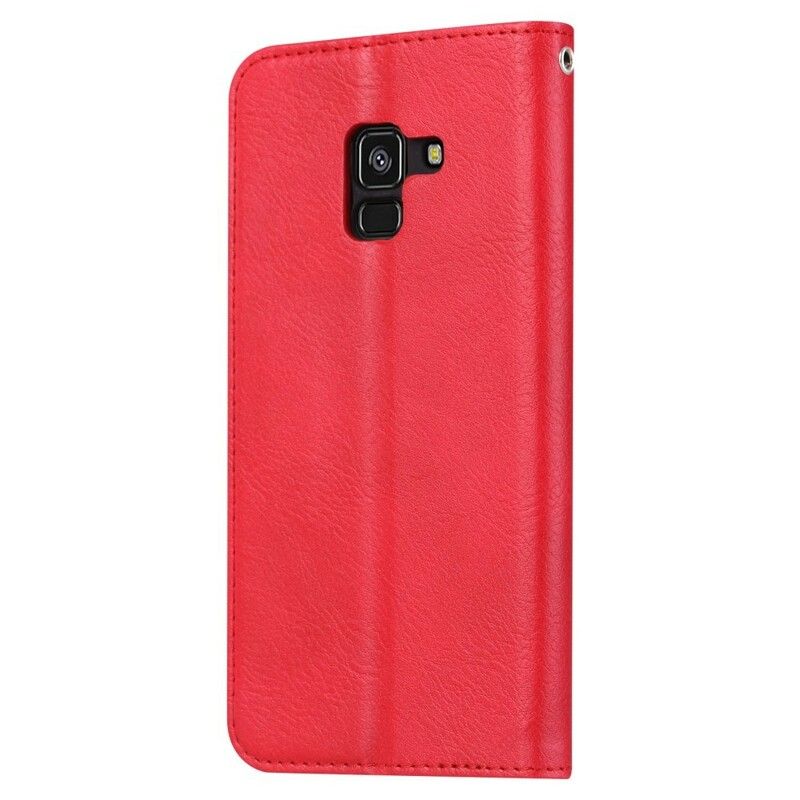 Cover Samsung Galaxy A8 2018 Flip Cover Faux Læder Kortholder