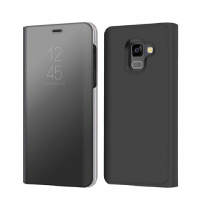 Cover Samsung Galaxy A8 2018 Spejl Og Lædereffekt