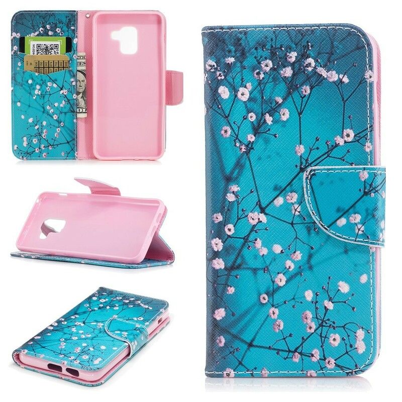 Flip Cover Samsung Galaxy A8 2018 Blomstrende Træ