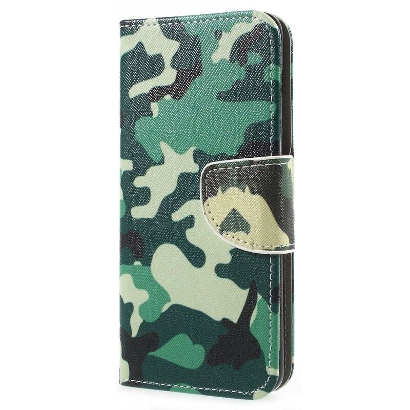 Flip Cover Samsung Galaxy A8 2018 Militær Camouflage