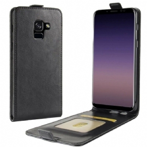 Læder Cover Samsung Galaxy A8 2018 Flip Cover Foldbar Lædereffekt